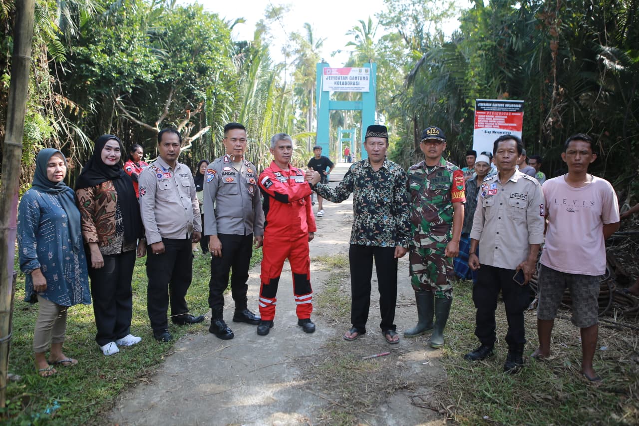 Tuntas dalam Waktu 5 Hari, Bukti Semangat Gotong Royong di Jembatan Gantung Tampang Muda Tanggamus